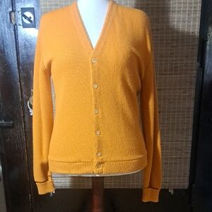 VTG Penny's Towncraft Orange Cardigan Sweater